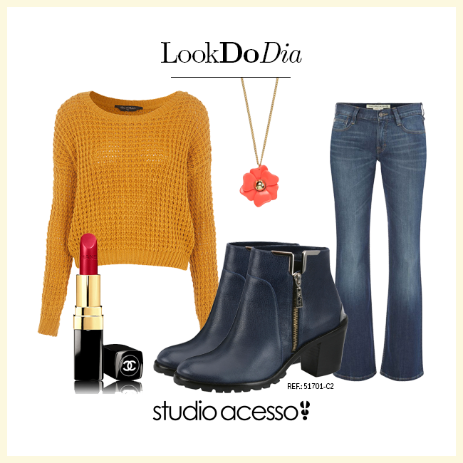 Look do Dia com Bota de Cano Curto