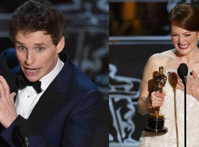 Oscar 2015 Julianne Moore e Eddie Redmayne