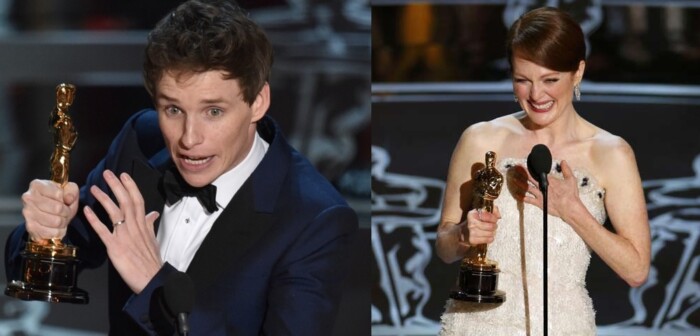 Oscar 2015 Julianne Moore e Eddie Redmayne