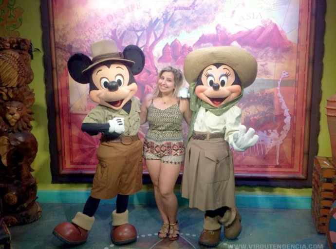 Mickey e Minnie Safari no Parque Animal Kingdom Viagem para a Disney