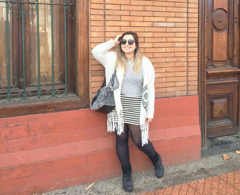 Look de Inverno com Saia e Meia Calça