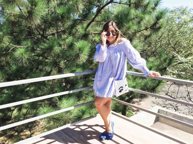 Como Usar Camisa Listrada Azul Branco Look do Dia