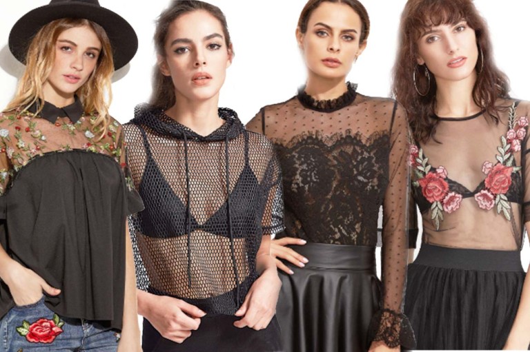 Roupas Transparencias Tule