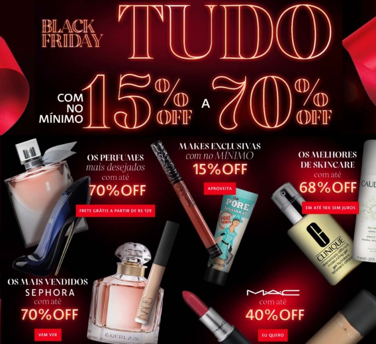 Sephora Black Friday 2017 Produtos de Beleza