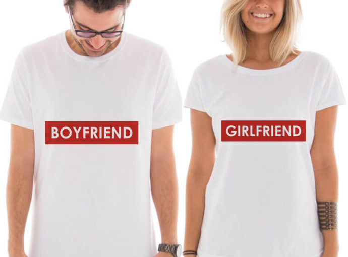 Dicas de Presentes para o Dia dos Namorados 2018: Camisetas personalizadas para namorados usarem juntos + Camisetas personalizadas para namorados que se completam