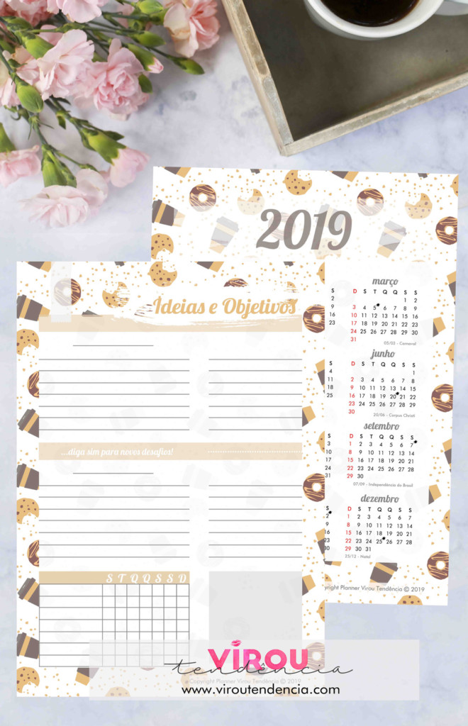 Planner 2019 Para Download • Blog Virou Tendência