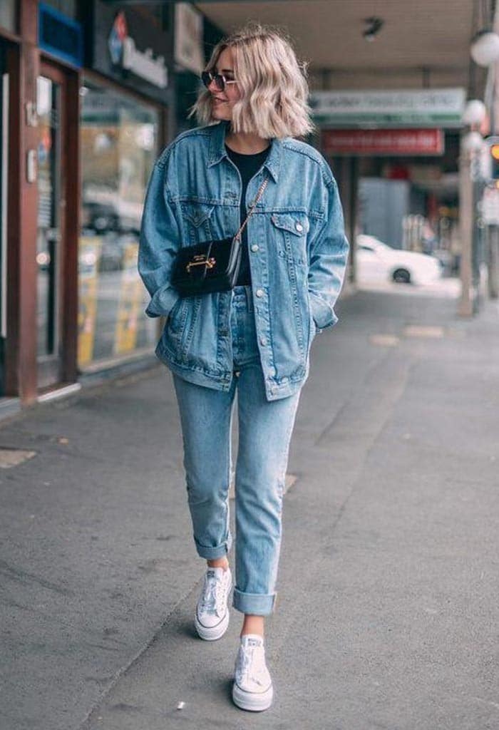 jaqueta jeans feminina anos 90