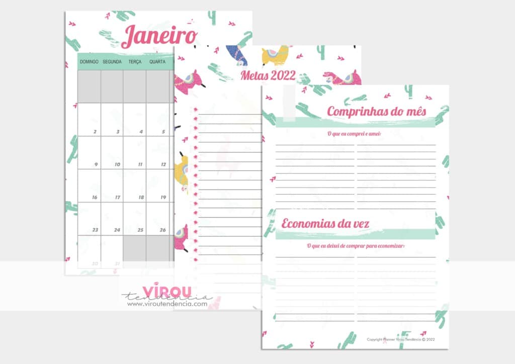 Planner Arquivo Digital Blog Virou Tend Ncia