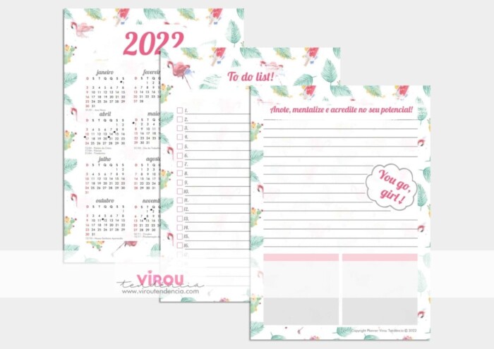 planner 2022 para download Blog Virou Tendência