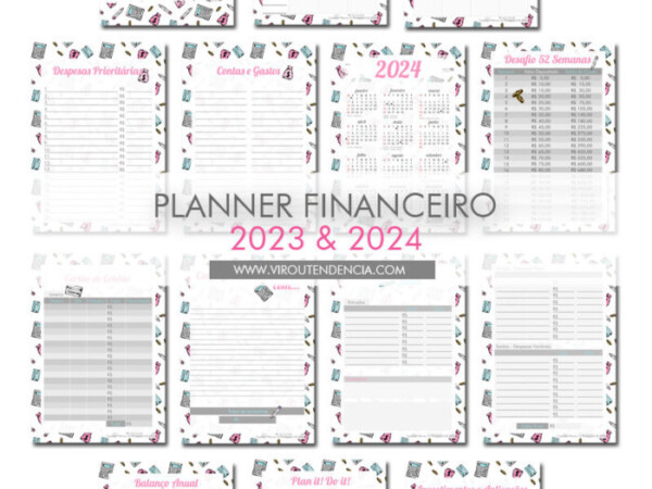 Planner Financeiro 2023 e 2024 para Download - Planner Financeiro 2023 2024 para Imprimir - Planner 2023 completo com agenda para impressão - Planner 2023 para imprimir - Planner 2023 para download - Planner 2023 para Baixar - Planner Digital 2023 - Planner 2023 PDF - Planner 2023 com Agenda Digital - Arquivo Digital Planner 2023