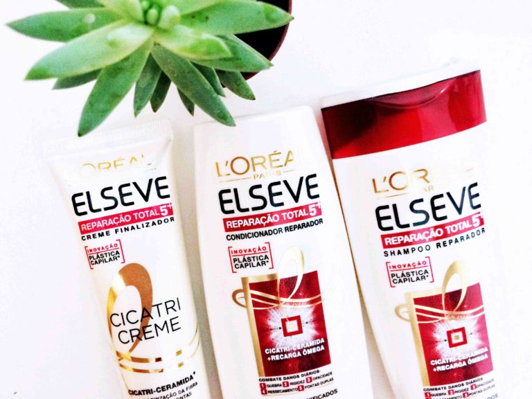 Resenha Shampoo Condicionador e Creme Elseve Reparacao Total 5 Branco