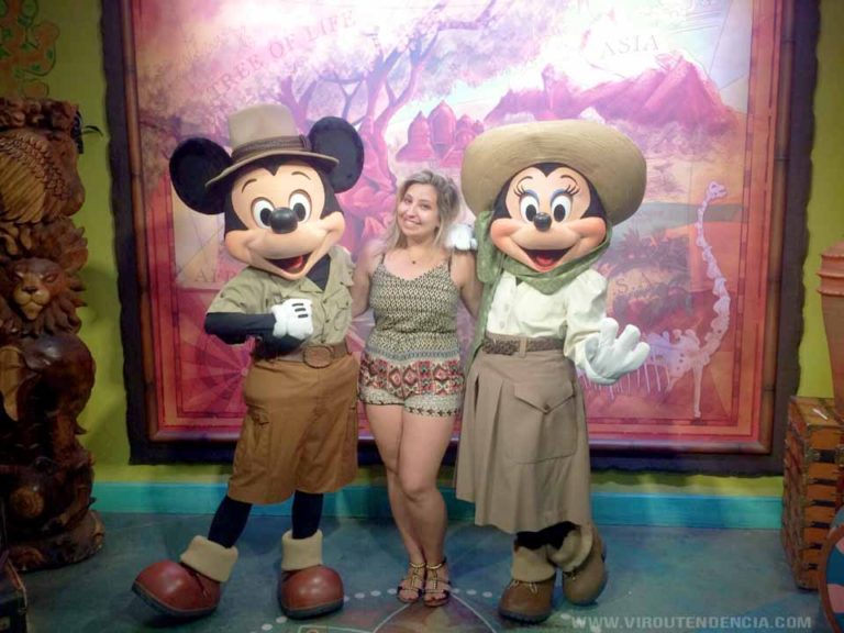 Mickey e Minnie Safari no Parque Animal Kingdom Viagem para a Disney
