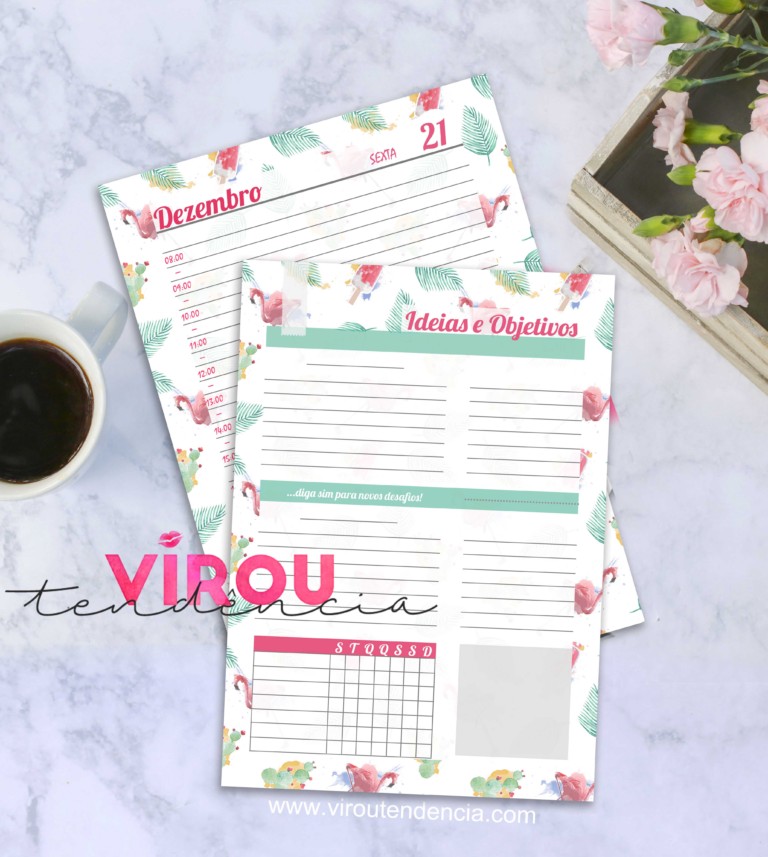 Planner Agenda 2018 para Download - Planner Agenda para Imprimir