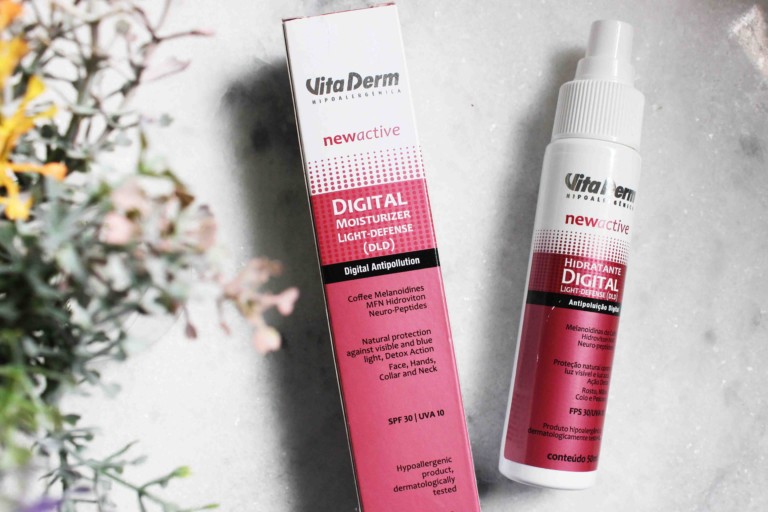 Resenha Vitaderm Hidratante Digital Antipoluição - Resenha de Hidratante Facial