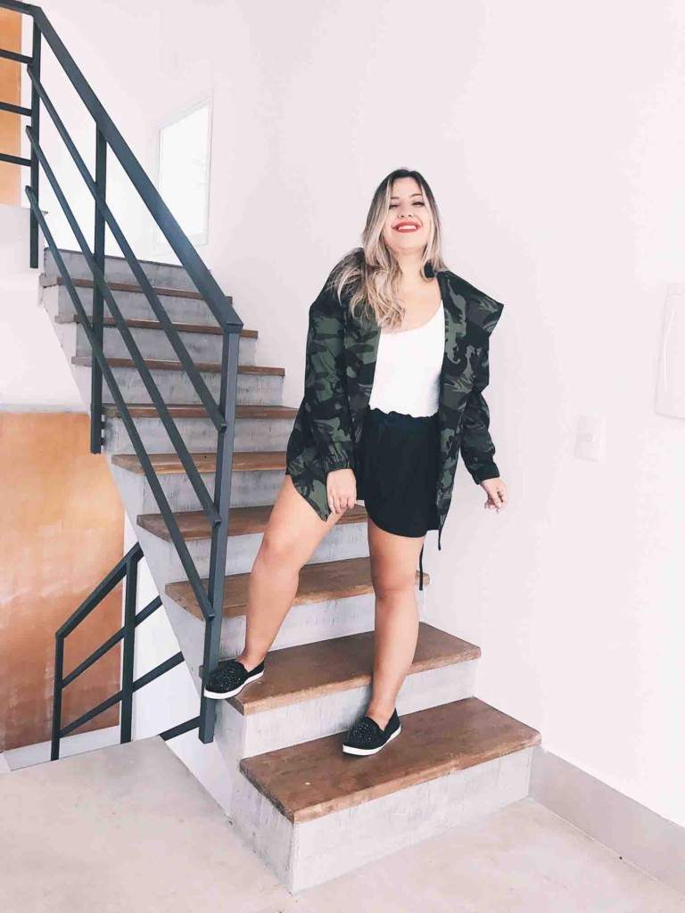 Look com Casaco Militar Tendencias Inverno