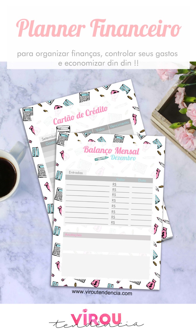 Planner Financeiro para Download - Comprar Planner Financeiro 2018 2019 e 2020