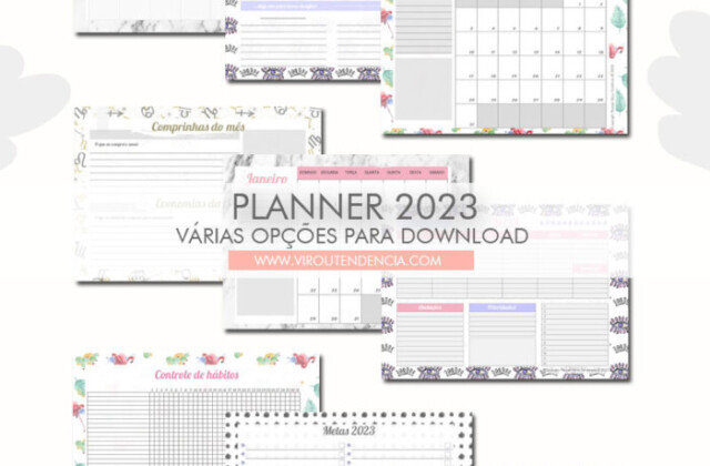 Planner Gratuito Para Download Tr S Vers Es Free Para Planejar