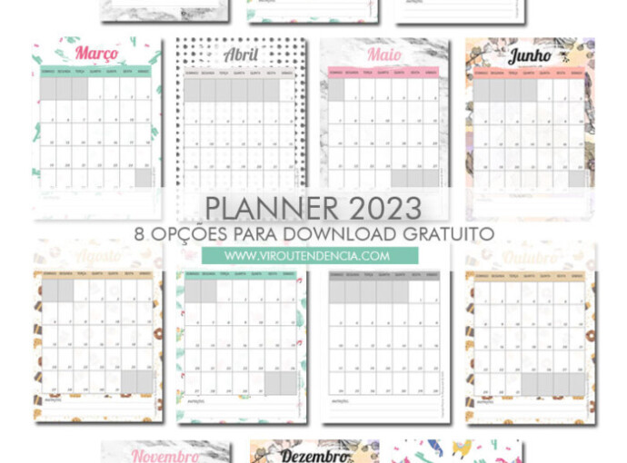 Planner 2023 para Download Gratuito - Planner 2023 para Imprimir Grátis PDF - Planner 2023 para Imprimir em PDF Gratis - Planner 2023 Digital Gratuito - Planner 2023 PDF Grátis