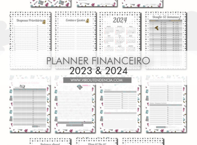Planner Financeiro 2023 e 2024 para Download - Planner Financeiro 2023 2024 para Imprimir - Planner 2023 completo com agenda para impressão - Planner 2023 para imprimir - Planner 2023 para download - Planner 2023 para Baixar - Planner Digital 2023 - Planner 2023 PDF - Planner 2023 com Agenda Digital - Arquivo Digital Planner 2023