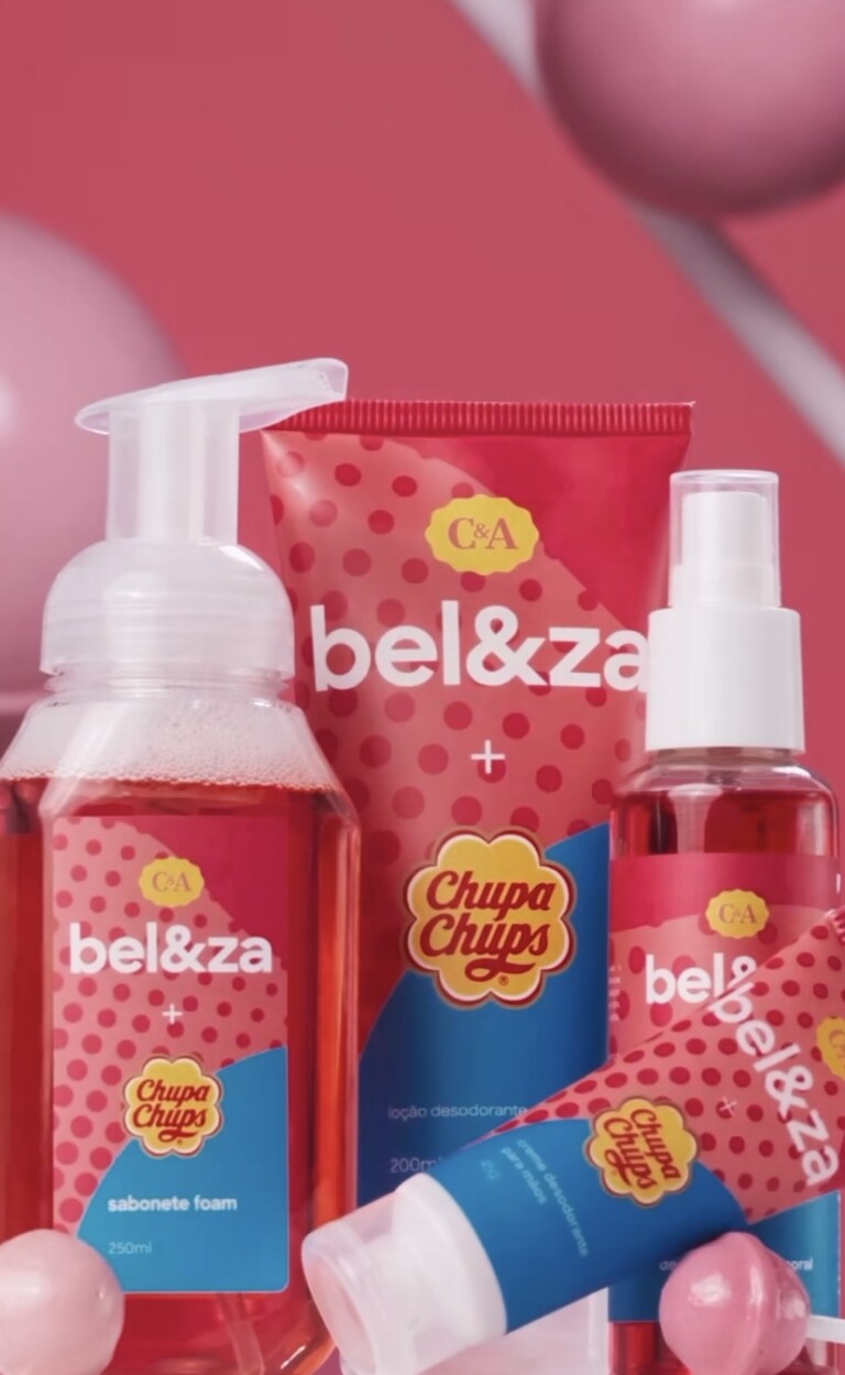 Produtos de Beleza C&A Chupa Chups - Creme de mão, loção hidratante, body splash, sabonete foam, desodorante corporal - Cupom de desconto produtos de beleza C&A - código de consultora c&A