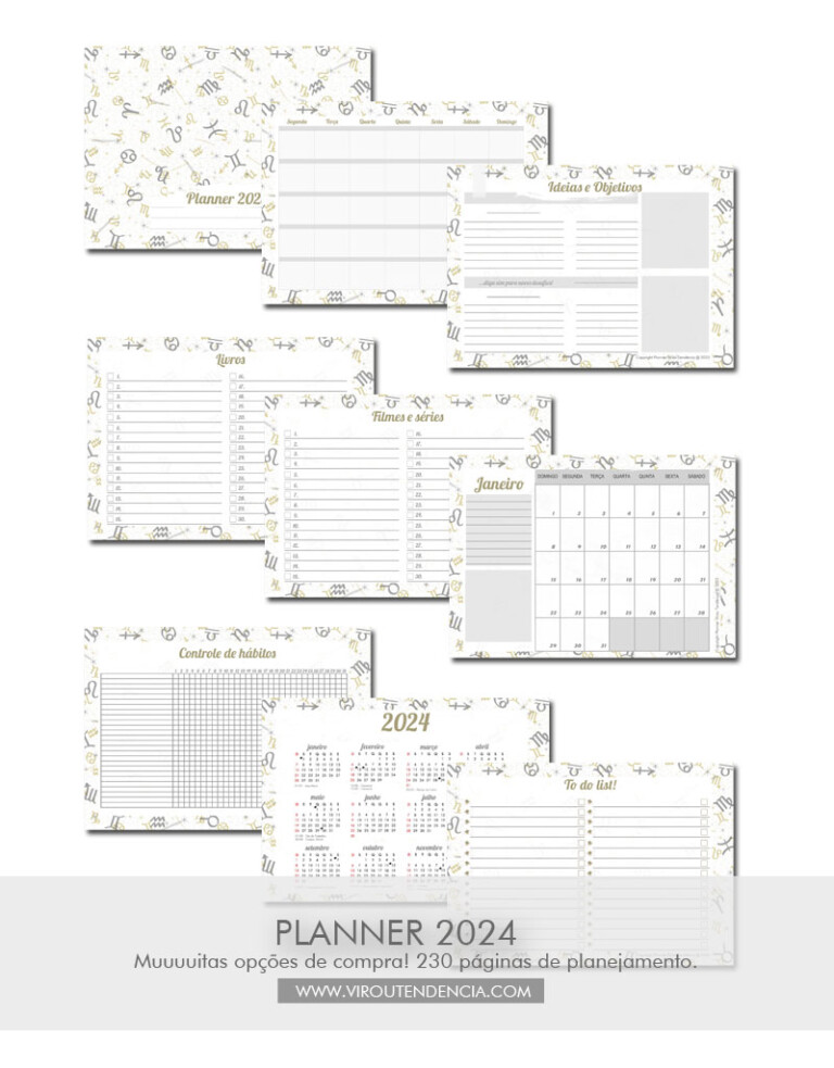Planner digital 2024 em PDF: +4 opções para organizar tarefas e objetivos