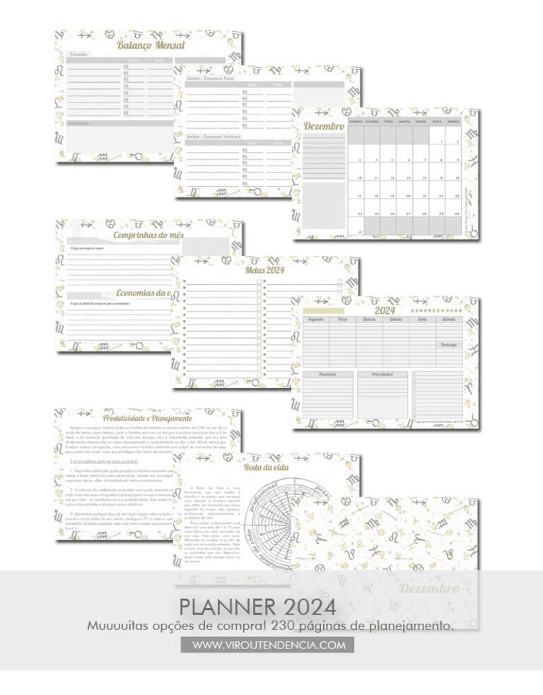Planner digital 2024 em PDF: +4 opções para organizar tarefas e objetivos