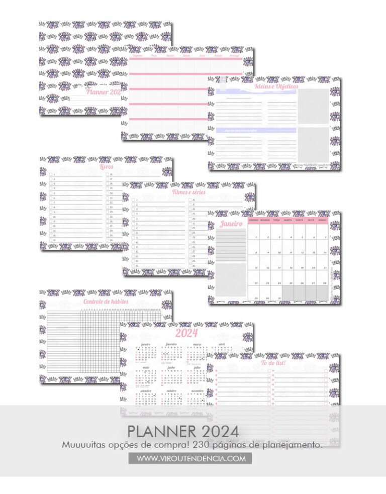 Planner digital 2024 em PDF: +4 opções para organizar tarefas e objetivos