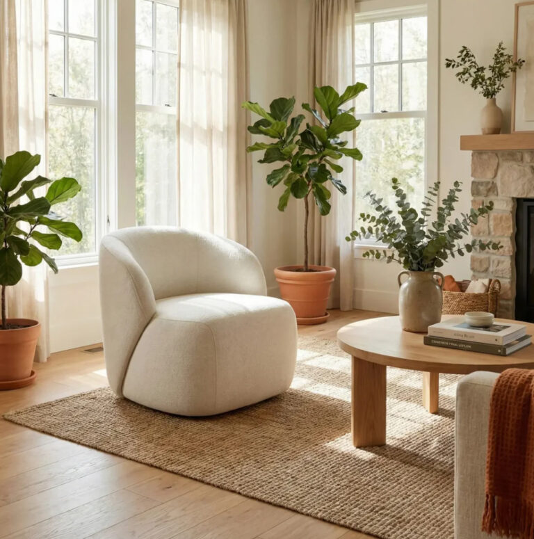Poltrona Moon Damie: design orgânico e moderno - CUPOM DAMIE: MAINABELLI12