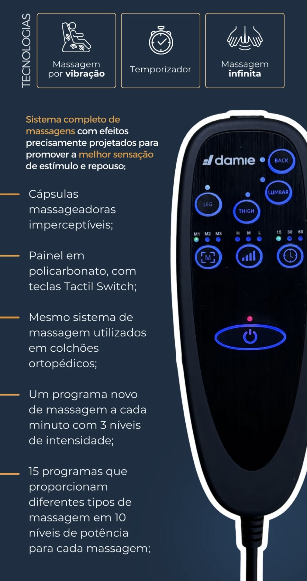 Sistema de Massagem Damie: como funciona a massagem da Poltrona Damie?