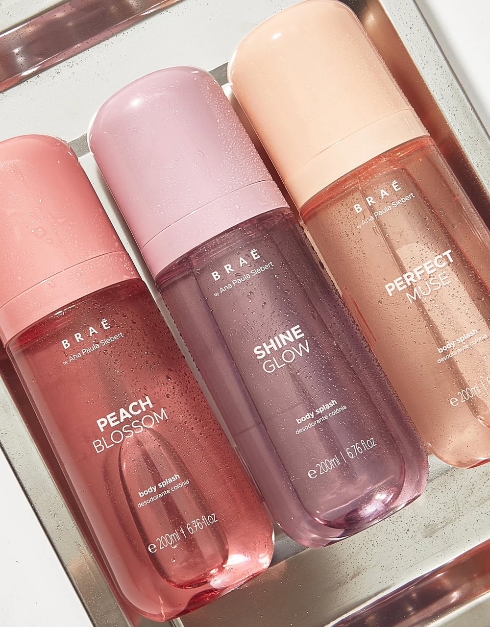 Body Splash Braé by Ana Paula Siebert: Peach Blossom, Shine Glow e Perfect Muse | Cupom Braé: MAINA