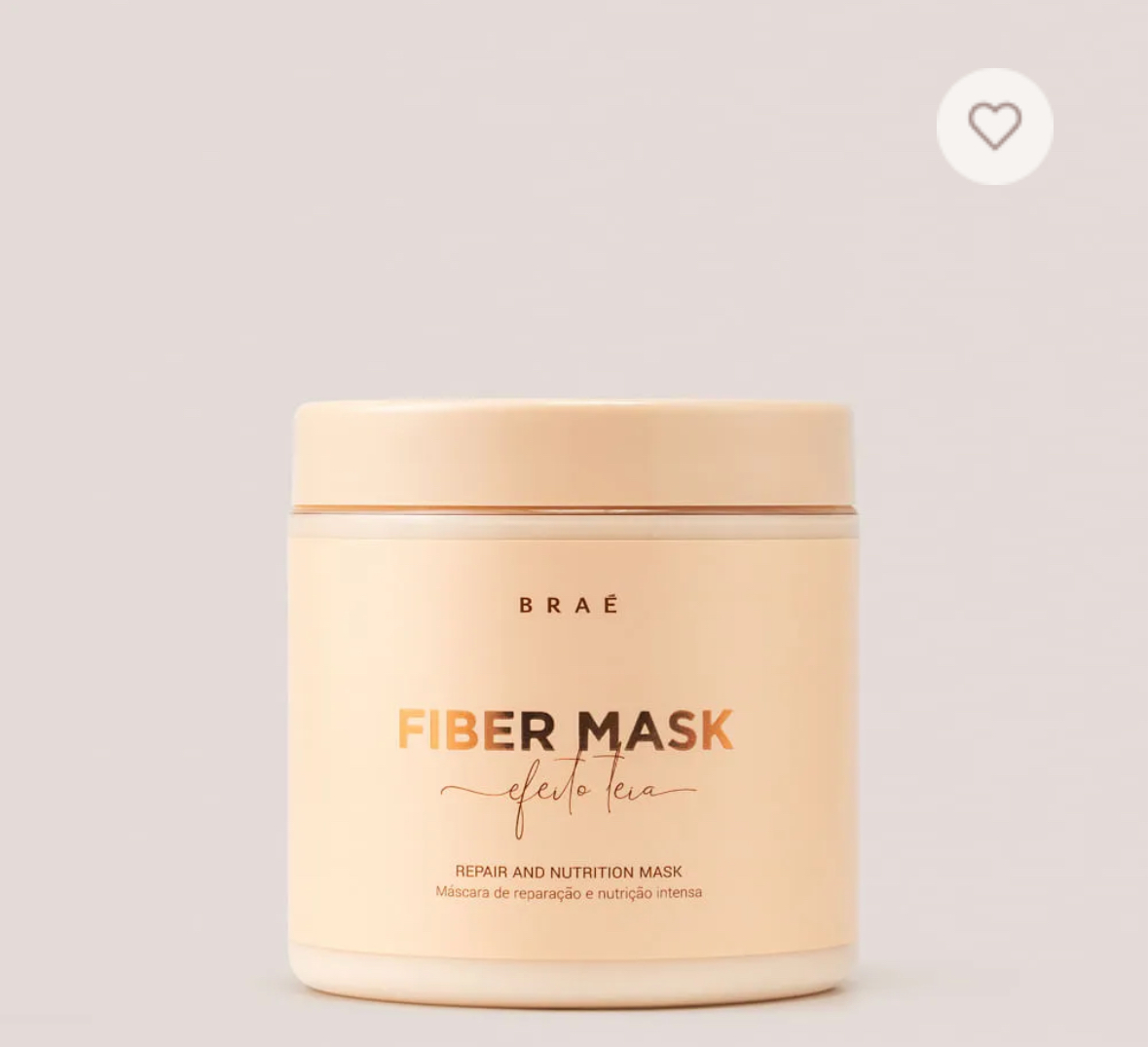 Máscara Fiber Mask Braé - CUPOM BRAÉ: MAINA